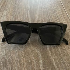 Black Square Cat Eye Sunglasses